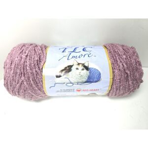 Red Heart TLC Rose Pink Yarn Skein  Amore 6 oz. or 170 g. Acrylic Blend 4 Weight